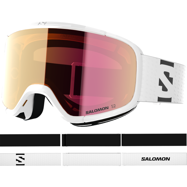 SALOMON AG GOGGLES LUMI WHITE/Ruby