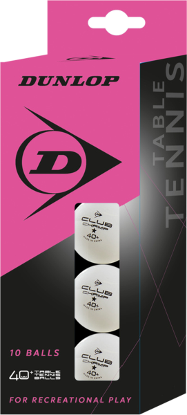 DUNLOP Ball 40+ 10 BALL WEIß