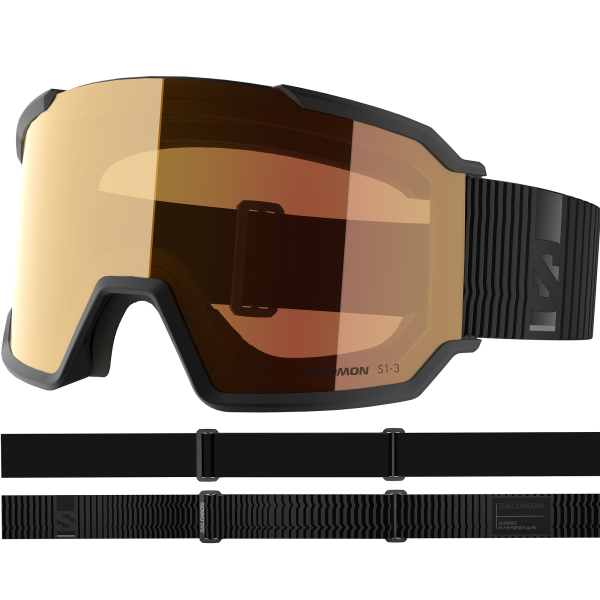 SALOMON AG GOGGLES S/VIEW 3 PHOTO BLACK/Red