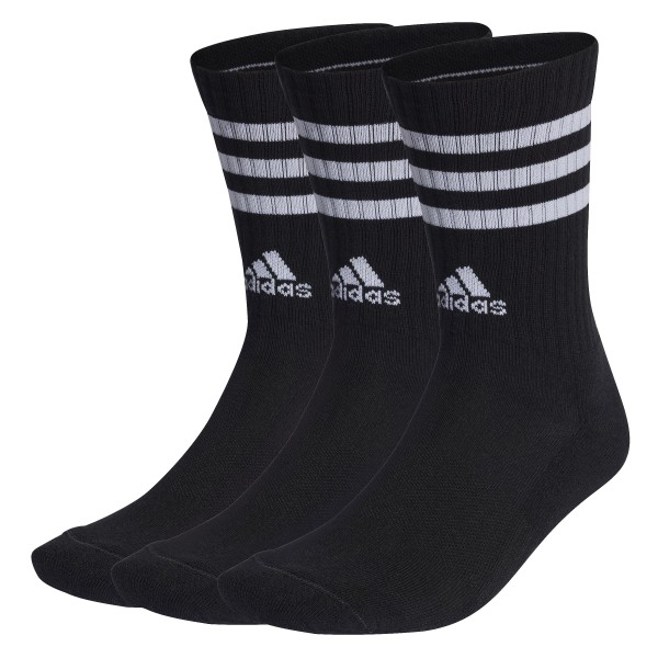 ADIDAS 3-STREIFEN CUSHIONED CREW SOCKEN, 3 PAAR