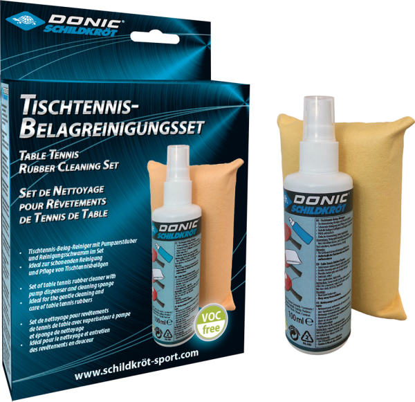 DONIC SCHILDKRÖT BELAGREINIGUNGSSET, SCHWAMM+1