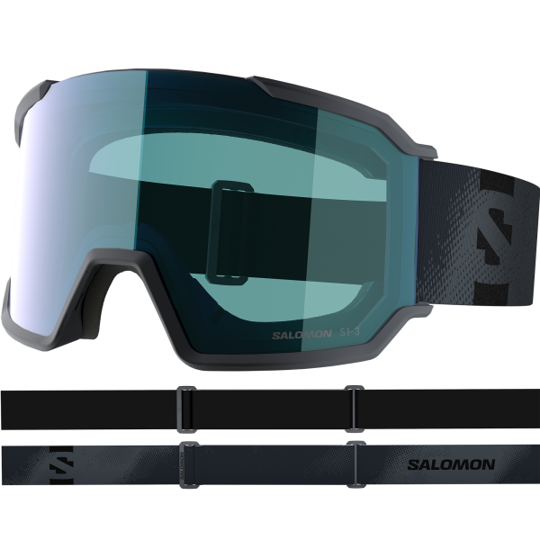 SALOMON AG GOGGLES S/VIEW 3 PHOTO EBONY/Blue