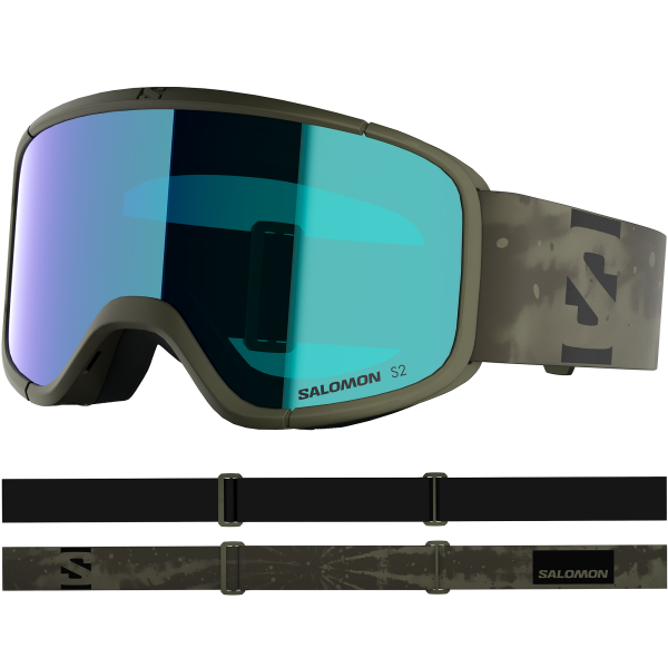 SALOMON AG GOGGLES AKSIUM 2.0 S OLIVNIGHT/MidBlue