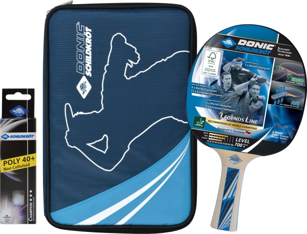 DONIC-SCHILDKRöT Donic-Schildkröt Tischtennis-Premium-Geschenkset Legends 700 FSC