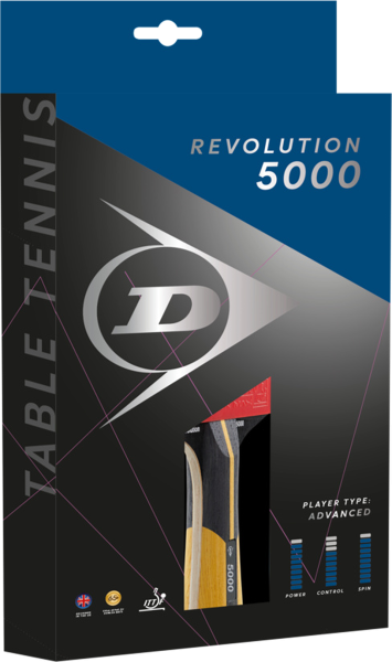 DUNLOP Tischtennis-Schläger REVOLUTION 5000