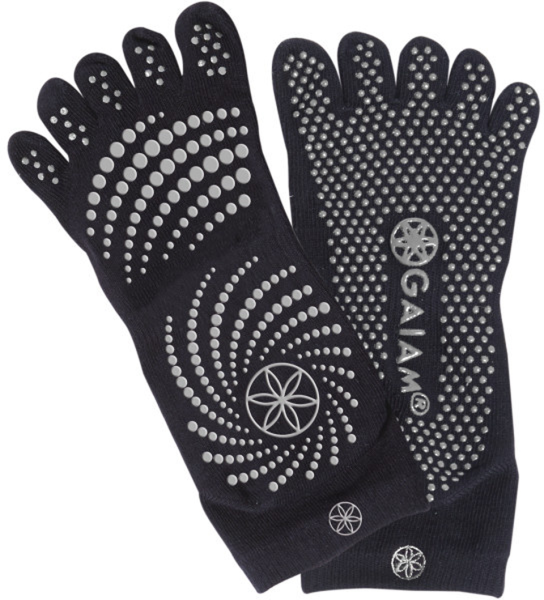 GAIAM Damen Socken GREY GRIPPY YOGA SOCKS (SMALL/MEDIUM)