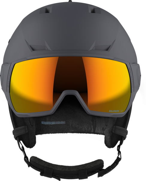 SALOMON Herren Helm HELMET PIONEER LT VISOR Ebony/Un ML R