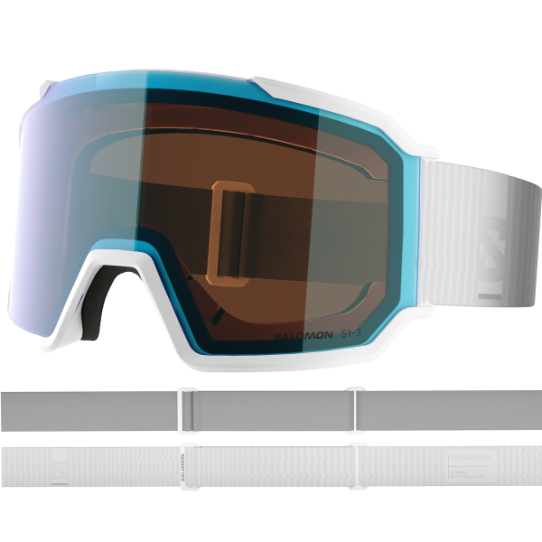 SALOMON AG GOGGLES S/VIEW 3 PHOTO WHITE/Blue