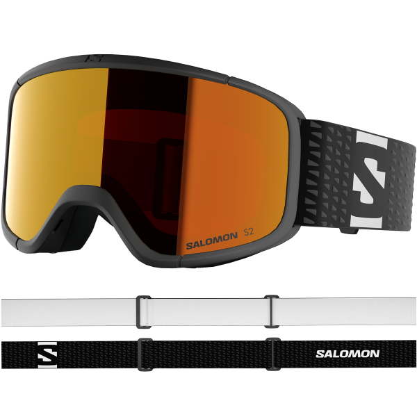 SALOMON AG GOGGLES AKSIUM 2.0 S BLACK/Mid Red